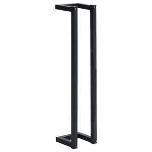 vidaXL Toalheiro 12,5x12,5x60 cm ferro preto