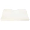 vidaXL Almofada cervical Branco Espuma de Mem&oacute;ria 59 x 34,5 x 12 cm