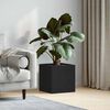 vidaXL Caixa de Vaso Carvalho Preto 40 x 38,5 x 40 cm
