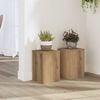 vidaXL Suportes p/ plantas 2 pcs 20x20x30 cm derivados madeira