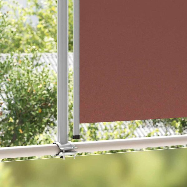 vidaXL Toldo lateral retr&aacute;til para p&aacute;tio 140x300 cm castanho