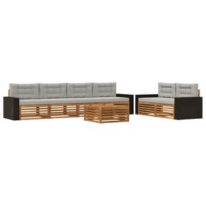 vidaXL Conjunto de Sof&aacute;s para Exterior 7 unid.