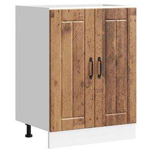 vidaXL Arm&aacute;rio baixo lavat&oacute;rio Lucca deriv. madeira madeira velha