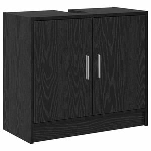 vidaXL Arm&aacute;rio de Banheiro Carvalho Preto 63 x 29 x 55 cm