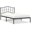 vidaXL Estrutura de cama com cabeceira 107x203 cm metal preto