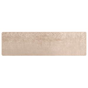 vidaXL Passadeira MARSA Bege 100 x 400 cm Poli&eacute;ster e PVC