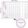 vidaXL Cerca de campo Prateado 25 x 1,2 m Aço galvanizado