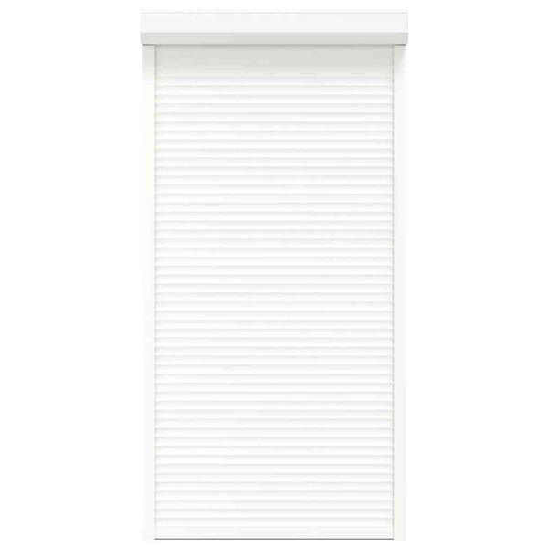 vidaXL Persiana de enrolar em alumínio 110x220 cm branco