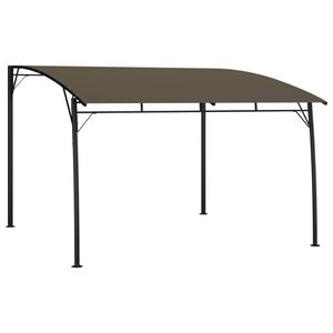 vidaXL Toldo para-sol de jardim 3x3x2,55 m cinzento-acastanhado