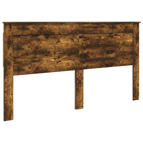 vidaXL Cabeceira Carvalho Defumado 200 cm Madeira processada