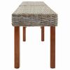 vidaXL banco Natural 160 x 35 x 45 cm Madeira de manga maci&ccedil;a