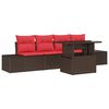 vidaXL Conjunto de Sof&aacute; de Jardim 5 unid. 4-N&uacute;mero de lugares