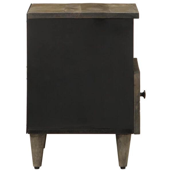 vidaXL Mesa de cabeceira cinzento claro 40x33x46 cm