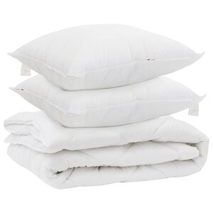 vidaXL Duvet para Todas as Esta&ccedil;&otilde;es 3 pcs Branco Microfibra