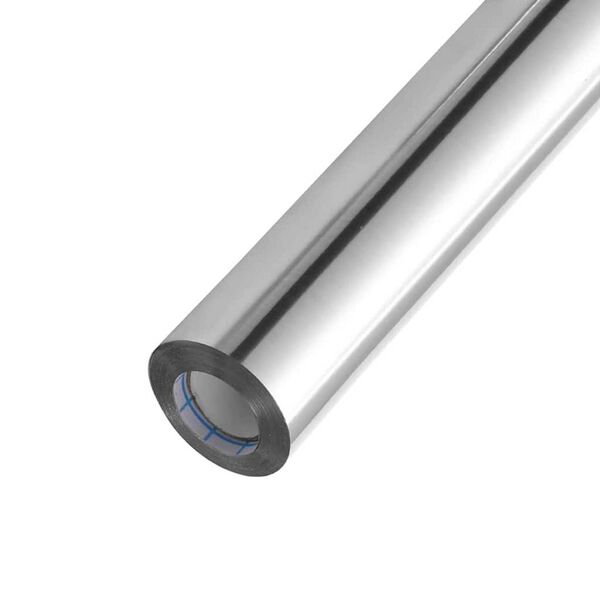 vidaXL Adesivo para Móveis Outros Prateado 500 x 90 cm PET