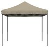 vidaXL Tenda p/ festas pop-up dobrável 292x292x315cm cinza-acastanhado