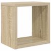 vidaXL Prateleiras de parede em forma de cubo 6 pcs 22x15x22 cm sonoma