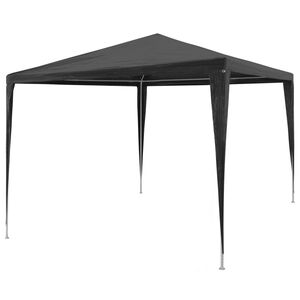 vidaXL Tenda para festas 3x3 m PE antracite