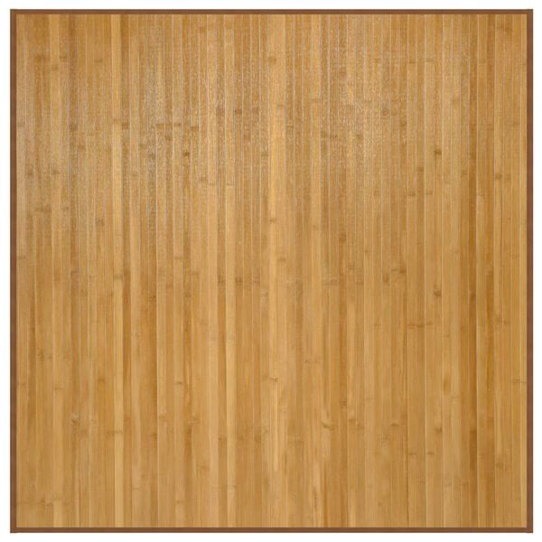 vidaXL Tapete quadrado 100x100 cm bambu natural