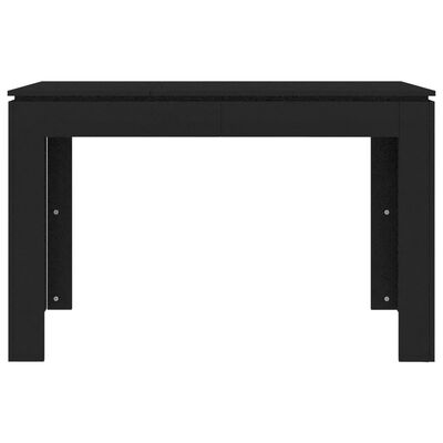 vidaXL Mesa de jantar 120x60x76 cm contraplacado preto