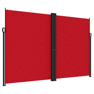 vidaXL Toldo lateral retr&aacute;til 220x1200 cm vermelho