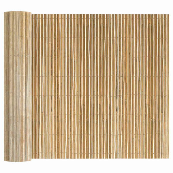 vidaXL Cerca de Bambu Castanho 400 x 125 cm Bambu