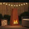 vidaXL Fire Pit Castanho 50 x 35 x 100 cm