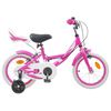 vidaXL Bicicleta Infantil 12 Polegadas para 2-4 anos Rosa