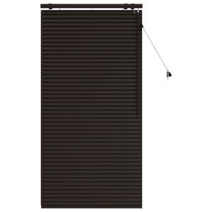 vidaXL Cortina Veneziana Marrom Escuro 80 x 160 cm 35 mm