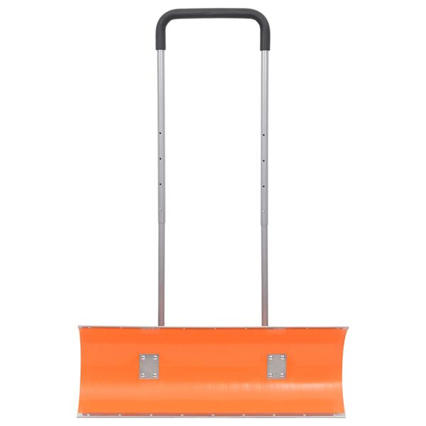 vidaXL P&aacute; de neve com pega extens&iacute;vel l&acirc;mina 96 cm a&ccedil;o laranja