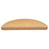 vidaXL Tapetes escada adesivos aspeto sisal 30 pcs 56x17x3cm sisal