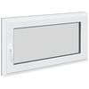 vidaXL Janela de por&atilde;o RISOR 110 x 50 cm PVC e Vidro Antracite