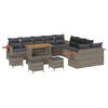 vidaXL Conjunto de Sof&aacute; de Jardim 18 unid. 11-N&uacute;mero de lugares
