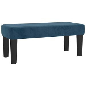 vidaXL Banco 70x30x30 cm veludo azul-escuro