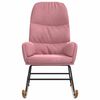 vidaXL Cadeira de baloi&ccedil;o veludo rosa