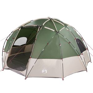 vidaXL Barraca em Forma de C&uacute;pula Verde 475 x 475 x 235 cm tafet&aacute;