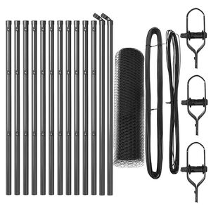 vidaXL Poste de Cerca Cinzeto