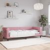 vidaXL Sof&aacute;-cama 80x200 cm veludo rosa