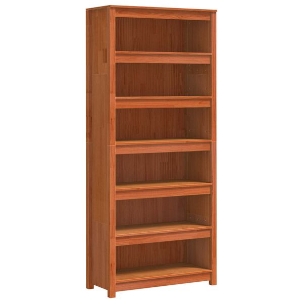 vidaXL Gabinete de Livros Marrom Cera 80 x 35 x 183 cm