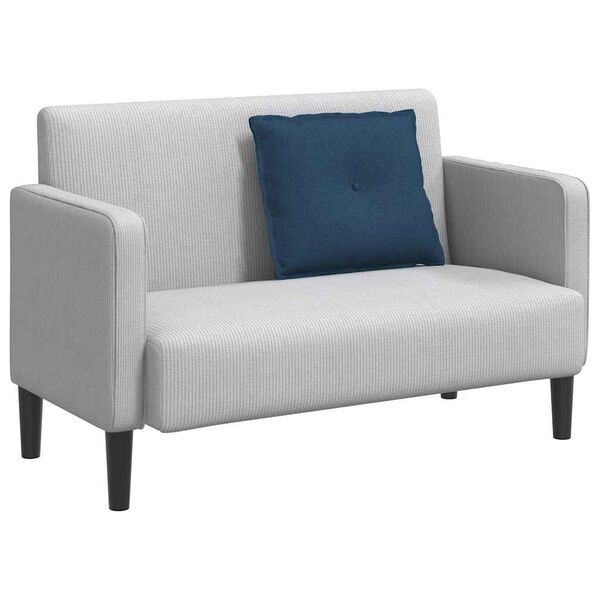 vidaXL Travesseiro para Costas Azul 60 x 19 x 50 cm tecido