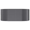 vidaXL Canteiro elevado jardim 175x100x68 aço galvanizado antracite