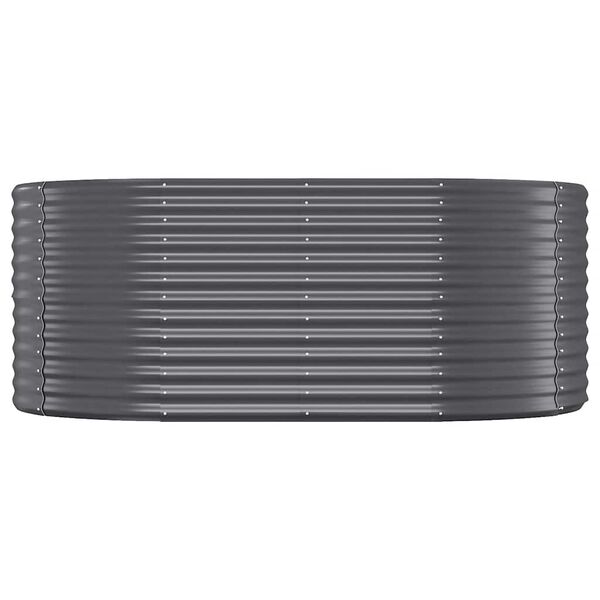 vidaXL Canteiro elevado jardim 175x100x68 aço galvanizado antracite
