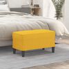 vidaXL Banco 70x35x41 cm tecido amarelo-claro