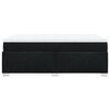 vidaXL Cama boxspring com colch&atilde;o 120x190 cm tecido preto