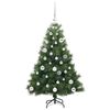 vidaXL &Aacute;rvore de Natal Artificial com 150 LEDs Verde 120 cm PE e PVC
