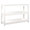 vidaXL Mesa consola 110x40x74 cm pinho maciço branco