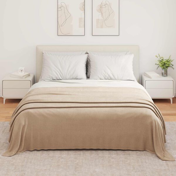 vidaXL Cobertores de Sof&aacute; 6 pcs Camelo 350 x 270 cm L&atilde;