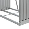 vidaXL Suporte de lenha 80x45x120 cm a&ccedil;o galvanizado cinza-claro
