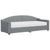 vidaXL Sof&aacute;-cama com colch&atilde;o 80x200 cm tecido cinzento-claro
