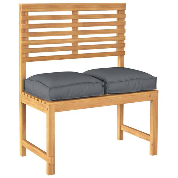 vidaXL Almofada 2 pcs Antracite 40 x 40 x 8 cm Tecido Oxford